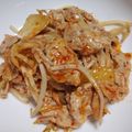和☆2049's cooksnap of when they made 今夜の夕食！豚もやしキムチ♪包丁不要.