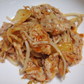 和☆2049's cooksnap of when they made 今夜の夕食！豚もやしキムチ♪包丁不要.