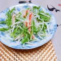 めみたん☆'s cooksnap of when they made 大根カニカマ水菜のマヨわさび醤油サラダ♬.