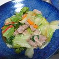 にゃーにゃＭａＭａ's cooksnap of when they made 超簡単！レタスと豚肉のオイスター炒め☆.