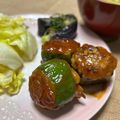 Nya6nya6's cooksnap of when they made 輪切りピーマンの肉詰め.