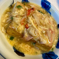 yu228's cooksnap of when they made 厚揚げのカニカマ玉子餡掛け.