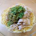 Ocean_ray's cooksnap of when they made 豚しゃぶとおろしきゅうりの冷製パスタ.