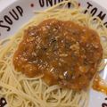 カノン530's cooksnap of when they made 懐かしい～！給食のミートソース♪.