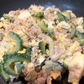 むーちゃん４５'s cooksnap of when they made 旨い！ゴーヤチャンプル.