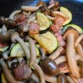 カジミキ's cooksnap of when they made 弁当用ズッキーニとベーコンしめじのソテー.