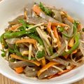 ビートルズ食堂's cooksnap of when they made ヘルシー🤗こんにゃくと野菜の絶品きんぴら.