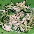 明日の風☆'s cooksnap of when they made 鶏むね肉ときゅうりのサラダ.