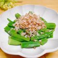 ルパンのかあさん☆彡's cooksnap of when they made オクラにカツオ節乗っけて.