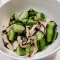 チェビス's cooksnap of when they made きゅうりと鶏むね肉の塩昆布サラダ★中華風.