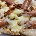 のぶ代's cooksnap of when they made フライパンで簡単！シャウエッセンもちピザ.