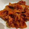 patepateco's cooksnap of when they made ワンパン10分！薄切り肉でポークチャップ.