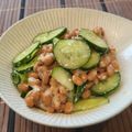 あーこ姐's cooksnap of when they made ハマる！！塩麹きゅうり納豆.