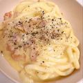 55_PY's cooksnap of when they made 【簡単】うどんのカルボナーラ.