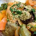 まめたん's cooksnap of when they made 簡単！美味♪なすとトマトの香味サラダ♪.