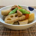 horseland's cooksnap of when they made 鶏肉とじゃがいもと 根菜と厚揚げの煮物.