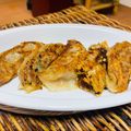 料理男子部🍻's cooksnap of when they made 残り物大作戦＊ドライカレーが餃子に変身.