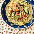 ふたごゆき's cooksnap of when they made ズッキーニとトマトとツナの冷製パスタ.