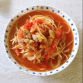 柊＿＿'s cooksnap of when they made 鍋ひとつで☆あさりとトマトのスープスパ.