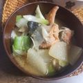 ふか谷's cooksnap of when they made ☆鮭と大根の味噌汁☆.