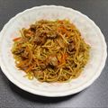 スポ刈り's cooksnap of when they made レンジで4分！もちもち焼きそば.