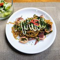ルチアーノ★★★'s cooksnap of when they made イカ焼きそば★屋台風.
