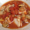 陸倫葵's cooksnap of when they made 簡単☆あさりと白身魚のトマト煮.
