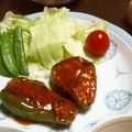 yoppy0908's cooksnap of when they made ピーマンの肉詰め.