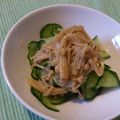 光美ママ's cooksnap of when they made なめたけきゅうり.