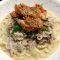 おぶたチャン♪'s cooksnap of when they made 韓国風＊豆乳とキムチの冷やしうどん♪.