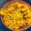 legkazuko's cooksnap of when they made ルクルーゼで！秋の炊き込み きのこご飯.