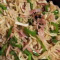 リーガースベゴニア's cooksnap of when they made ♠切り干し大根とベーコンのめんバタ炒め♠.