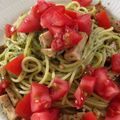 crossbee's cooksnap of when they made スパゲティジェノベーゼ.