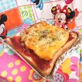 みなみんくっきんぐ's cooksnap of when they made ふっくら玉子焼きのピザトースト.