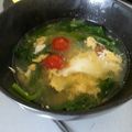 さくさくキッチン's cooksnap of when they made 簡単にできる焼き卵と青菜の中華スープ.