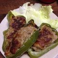 teramoko's cooksnap of when they made 麩でヘルシーピーマンの肉詰め★.