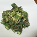 daikanon's cooksnap of when they made オクラの梅和え.