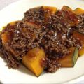 amo♥♥'s cooksnap of when they made かぼちゃの挽肉あんかけ.