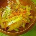 そもそもさん's cooksnap of when they made セロリとじゃが芋のピリッと黒胡椒きんぴら.