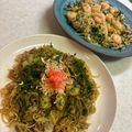 さんちゃん（╹◡╹）'s cooksnap of when they made 醤油とソースの☆イカ焼きそば☆ランチ.
