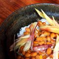 RYK1205's cooksnap of when they made みょうが納豆ご飯.