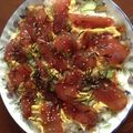キャメロンjp's cooksnap of when they made パパッと漬けマグロのてこね寿司.