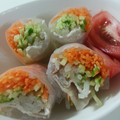 ゆぅsKitchen's cooksnap of when they made トマトと豚もやしの生春巻き☆.