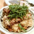 takeno5's cooksnap of when they made 蒲焼さんま缶詰と茸のずぼら炊き込みご飯.