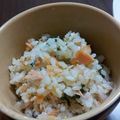 maru♡'s cooksnap of when they made 激ウマ鮭と大葉のまぜご飯.