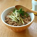 あやこむぎこ's cooksnap of when they made 豚挽肉と香味野菜の丼.