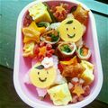 ぷよぷよ11's cooksnap of when they made キャラ弁七夕に簡単！織姫と彦星のおにぎり.