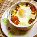 komutatata's cooksnap of when they made ほうれん草とトマトのカマンベールココット.