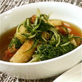 がちゃまみー's cooksnap of when they made みず菜と油揚げの煮浸し.