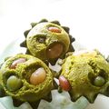 umebotan's cooksnap of when they made ホットケーキミックスde抹茶金時蒸しパン.
